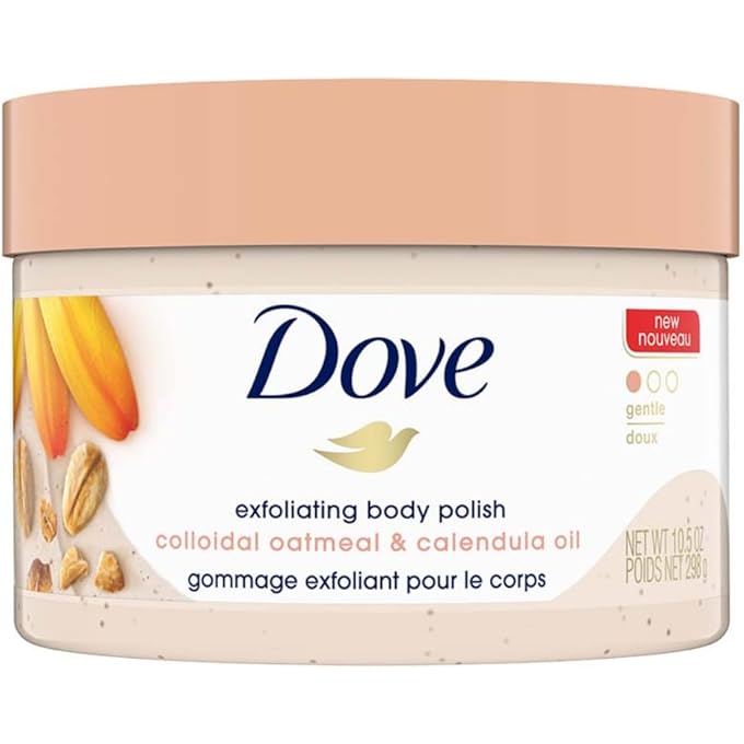 Dove Colloidal Oatmeal & Calendula Oil Gentle Exfoliating Body Polish - Image 1